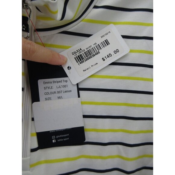 Lohla Sport Top Medium Large Golf Performance Pullover 1/4 Zip NEW - Picture 7 of 11